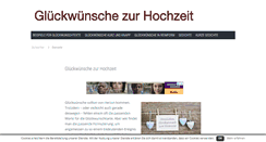 Desktop Screenshot of glueckwuensche-zur-hochzeit.com