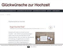 Tablet Screenshot of glueckwuensche-zur-hochzeit.com